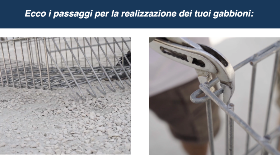 gabbia con sassi